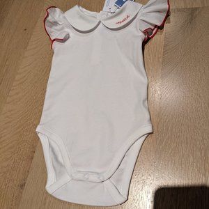 Jacadi Paris Short Sleeve Baby Girl Body Suit